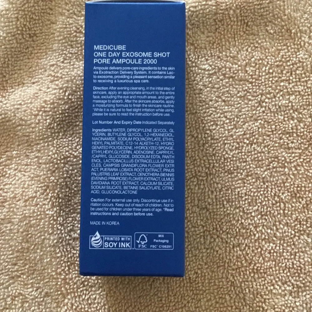 Medicube One Day Exosome Shot 2000 – Blue Serum for Skin Renewal